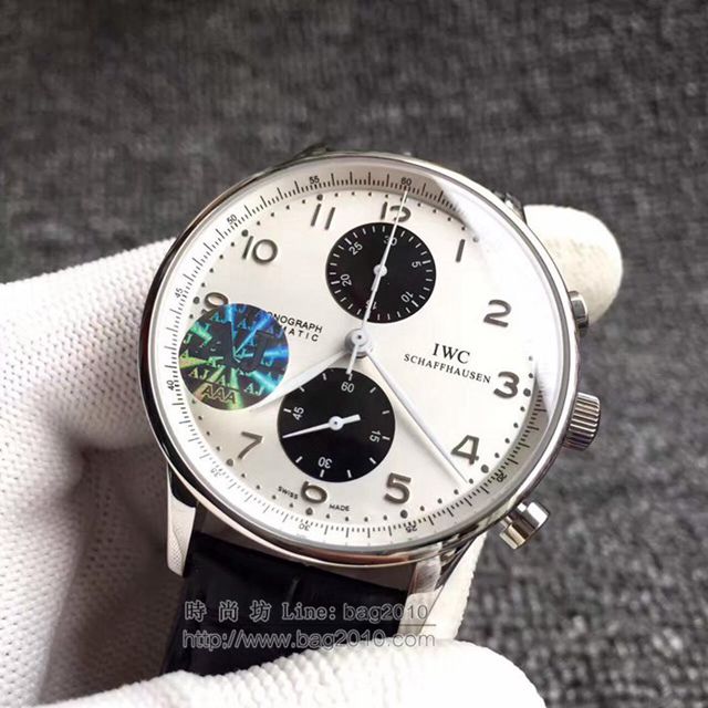 IWC手錶 V4版 IWC萬國葡萄牙系列 自動機械計時跑秒腕表3714 IW371445 萬國男表 萬國高端機械男士腕表  hds1155